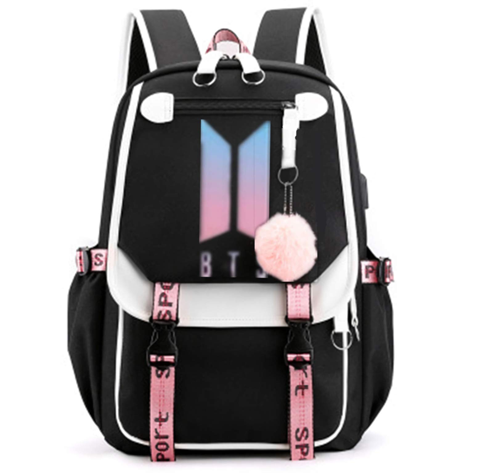Seen on TVBTS Bangtan Boys Backpack BLACKPINK LISA Kpop Gift Merchandise Daypack Laptop Bag College School Bookbag Light Jungkook Jimin