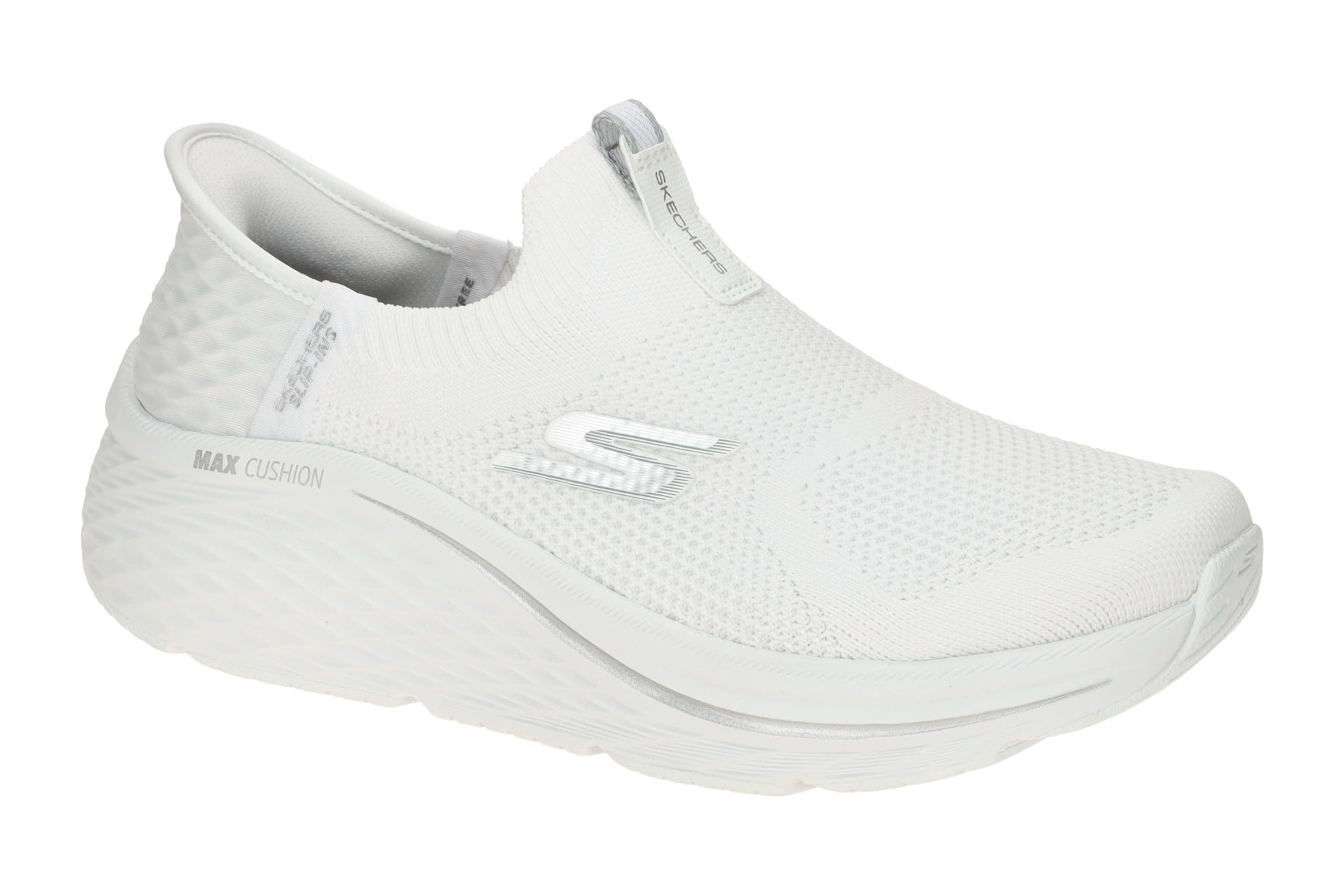 Skechers Women's White Slip-Ins: Max Cushioning Elite 2.0 Trainers - Ske41548 / 327 523 Size 7 Textile