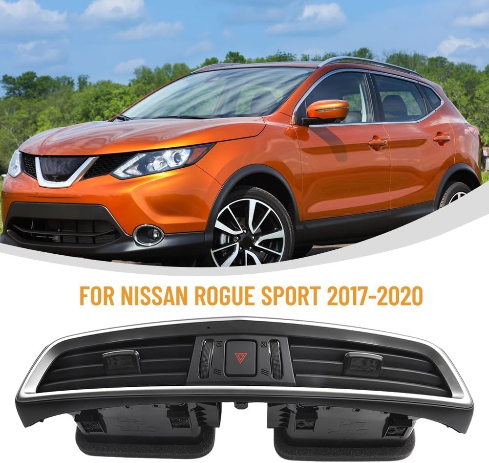 Car Center Dash A/C Outlet Air Vent Panel Replacement Assembly Switch for Nissan for Rogue Sport 2017-2020 68750-6MA0A Automotive Dashboards Replacement Parts