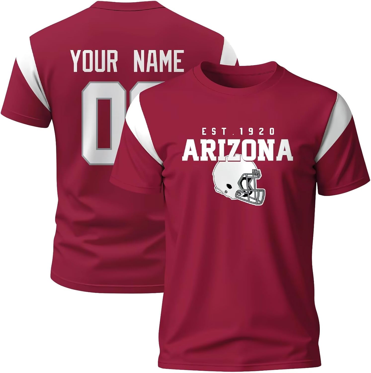 ANTKING T-Shirt Jersey Style Custom Name and Number Crewneck Short Sleeve for Men Gifts