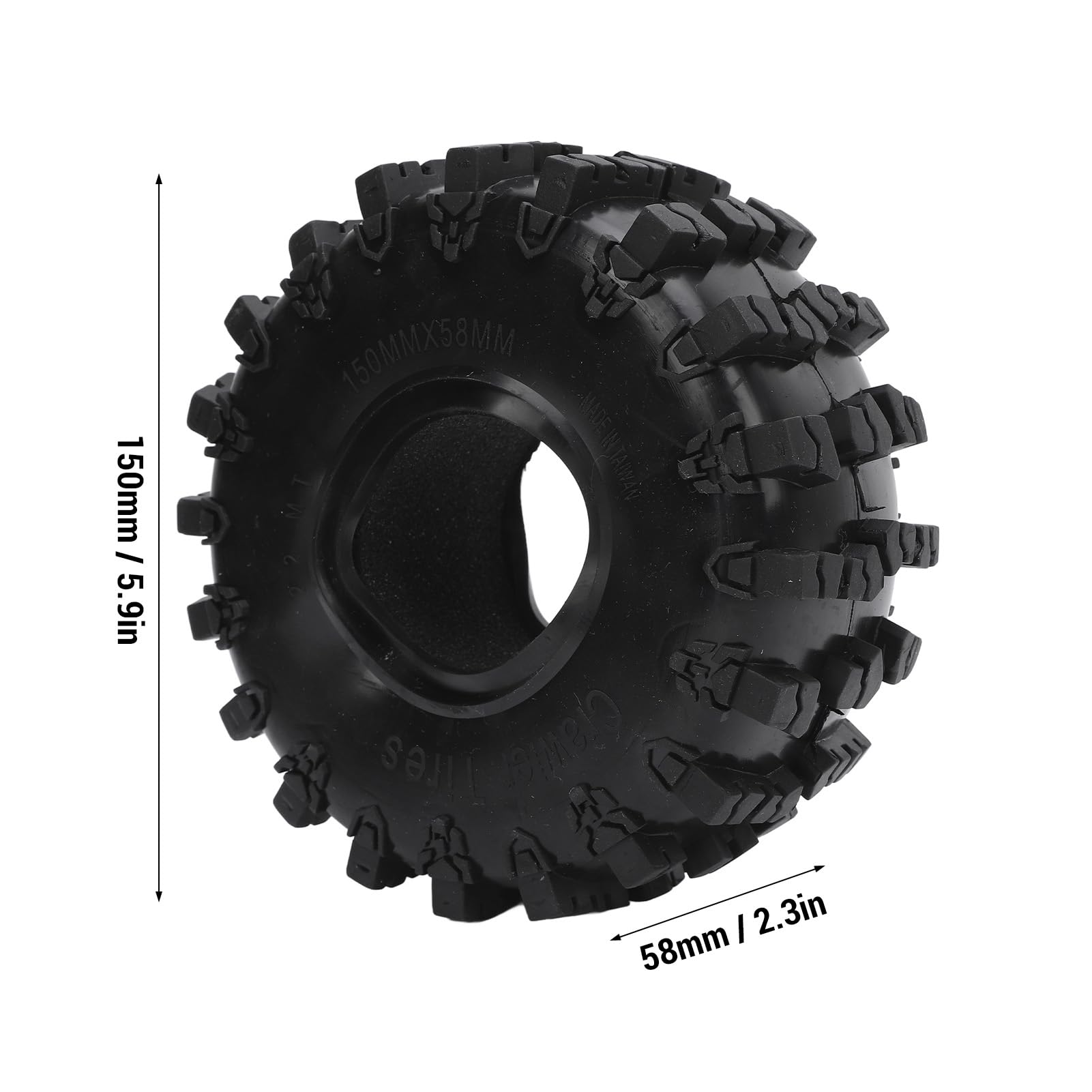 RiToEasysports 4PCS RC WŁÓWKI KŁATY Zestaw, Plastikowe Opony Błotne Opon RC Tire na Osiowym Samochodzie 1/10