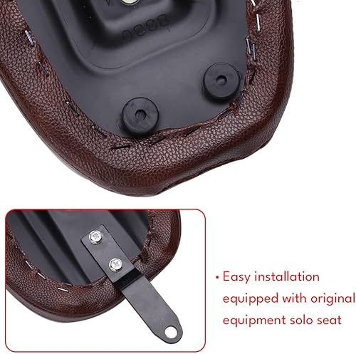 Miniatura 3 de DREAMIZER Asiento delantero del conductor de la motocicleta solo+Pasajero trasero Pillion Pad para Harley Sportster 48 72 Hierro 883 XL883 Forty