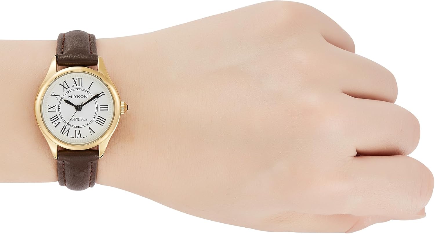 Miykon Minimalist Vintage Watches for Women – Small Dainty Cute Ladies Analog Watch with Genuine Leather Strap – Japanese Quartz, Waterproof to 100ft - Image 8