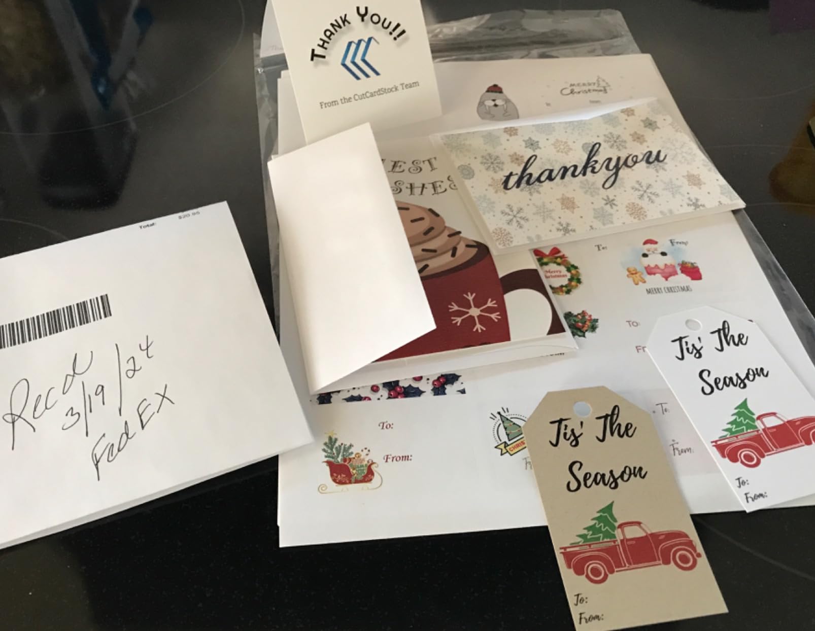 Personalized Return Address Labels - 510 Labels With Holiday Extras, Kraft Paper, Made In USA - View #5