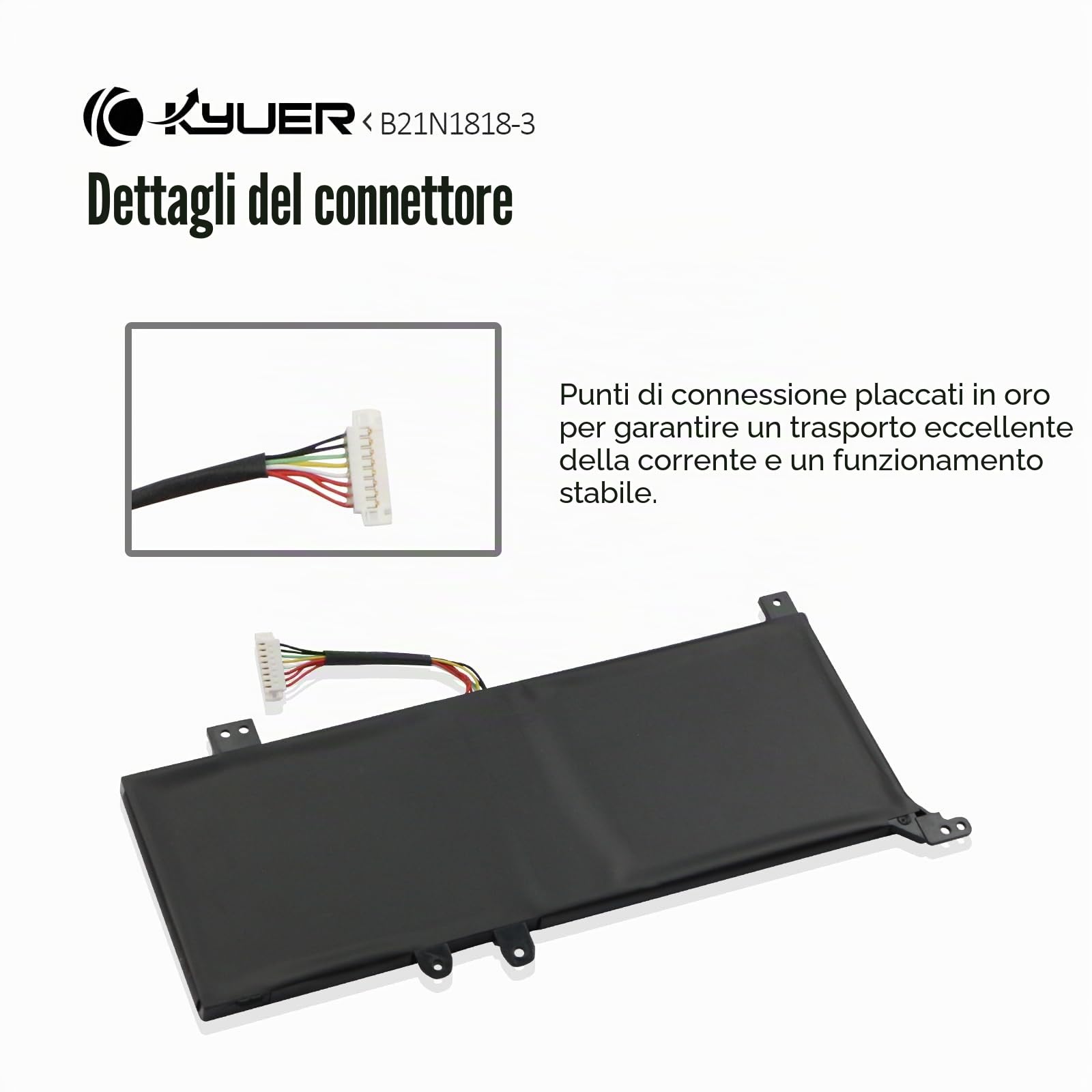 B21N1818-3 C21N1818 Batteria per Asus VivoBook A509 D509 F509 M509 X509 A409 D409 F409 M409 X409 F509M F509MA X509DA X509BA X509F X509FA X509FB X509FJ X509FL X509J X509JA X509JB X509JP X509M X509MA
