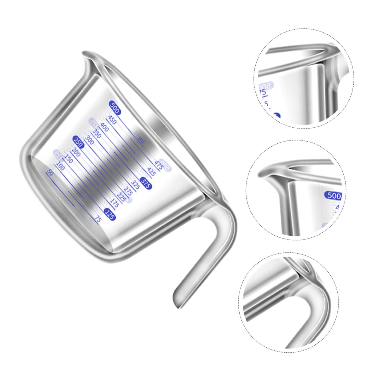 Glas Hitzebeständiger 500ml mit Skala Messbecher für Zuhause
