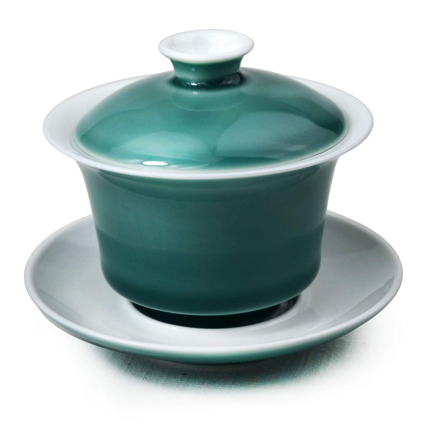 Stara filiżanka do herbaty Gaiwan Porcelain Gaiwan 5oz/150ml Biała szkliwiona filiżanka do herbaty waza chiński zestaw pokrywek do sankai miska pokrywka spodek
