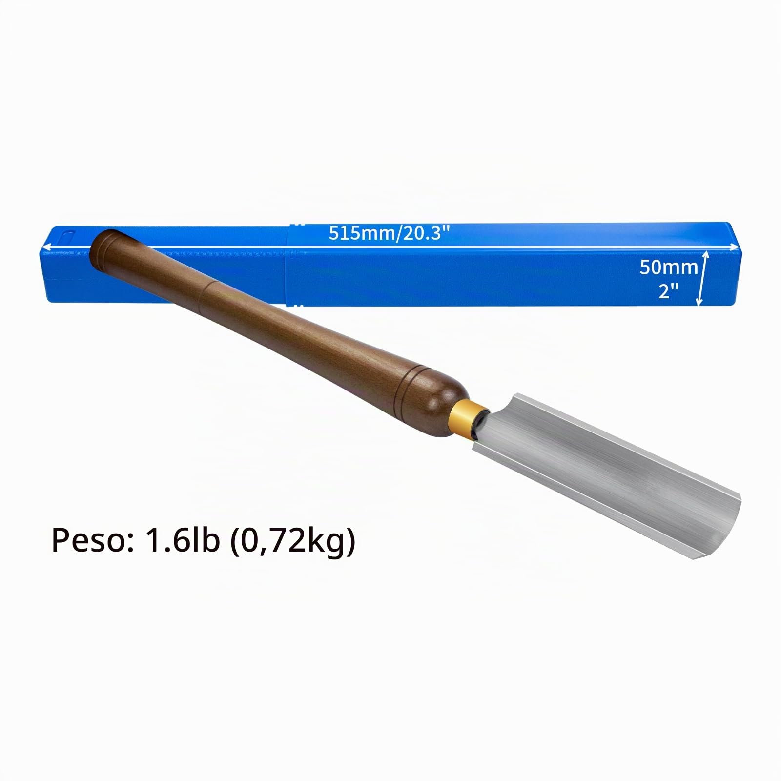 Gubia de Cuenco de Torneado de Madera, 2 pulgadas Herramientas De Torneado De Torno De Madera De Con Hoja HSS