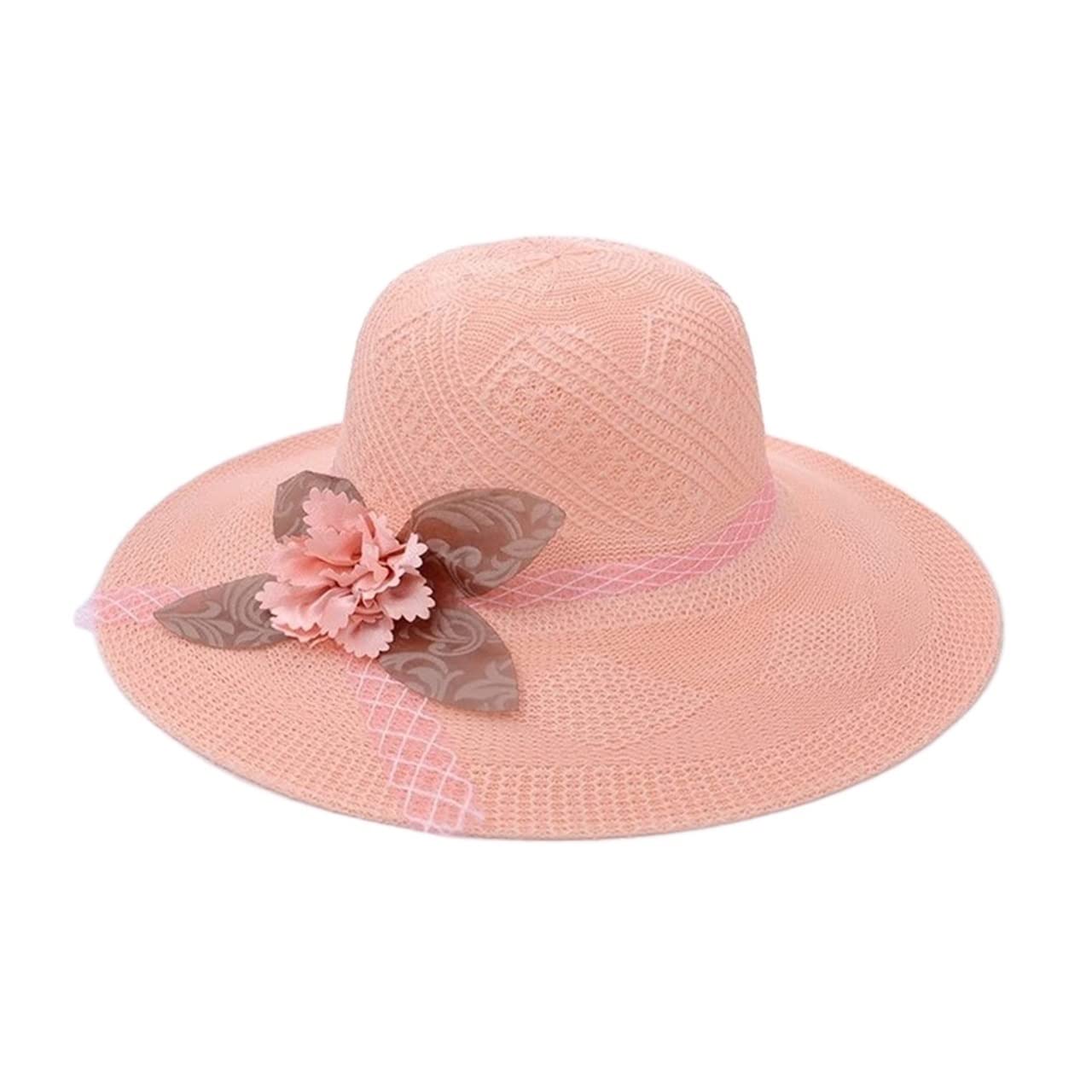 Visera Sombrero de Sol Sombrero De Verano para Mujer, para El Sol, Playa con Cinta para, Paja Informal Transpirable Viaje