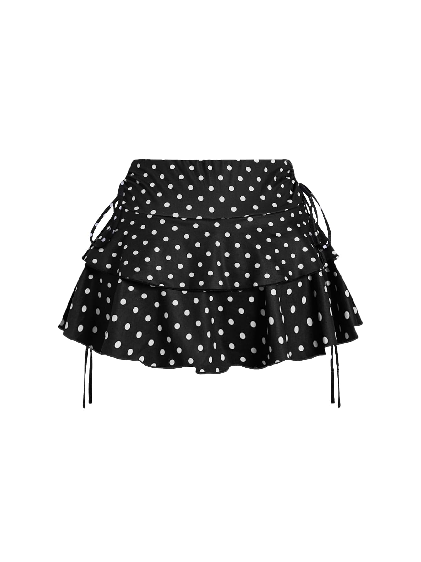 Women's Y2k Mini Ruffle Skirts with Shorts Cute Coquette Skort