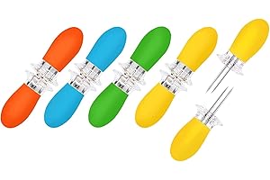 AUGSUN Stainless Steel Corn Holders (10Pcs / 5 Pairs)