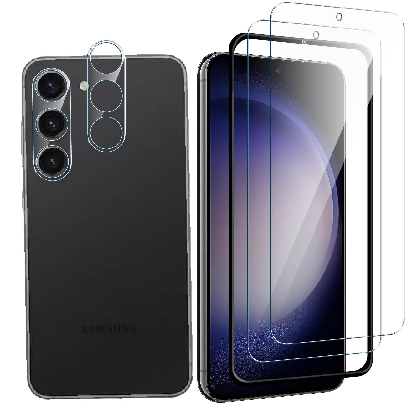 コ*タ様 日本版 Samsung Galaxy S24 SCG25 +フィルム+ Galaxy S24 SC-51E SCG25 フィルム 全面保護 高光沢 高透明 クリア