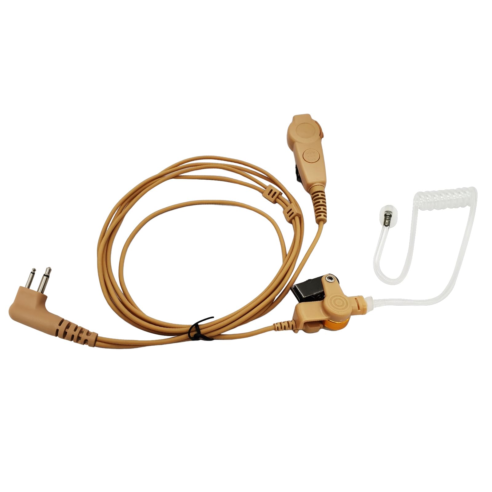 Podwójny Ptt słuchawka Mic 2 Prong Skin Color zestaw słuchawkowy do Motorola Walkie Talkie cp185 pr400 bpr40 dtr700 dtr500 dtr550 dtr650 dlr1060 dlr1040 dlr1020 cp200d cp100d 0d cls1 410