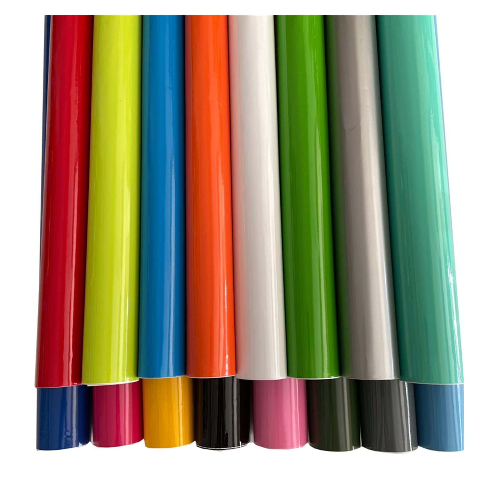 10/20/30/40/50x152 CENTIMETRI Lucido Lucido Vinile Car Wrap Sticker Nero Bianco Rosso Blu Giallo verde Lucido Auto Moto Scooter Decal (Color : Mid Blue, Size : 50cm x 300cm)