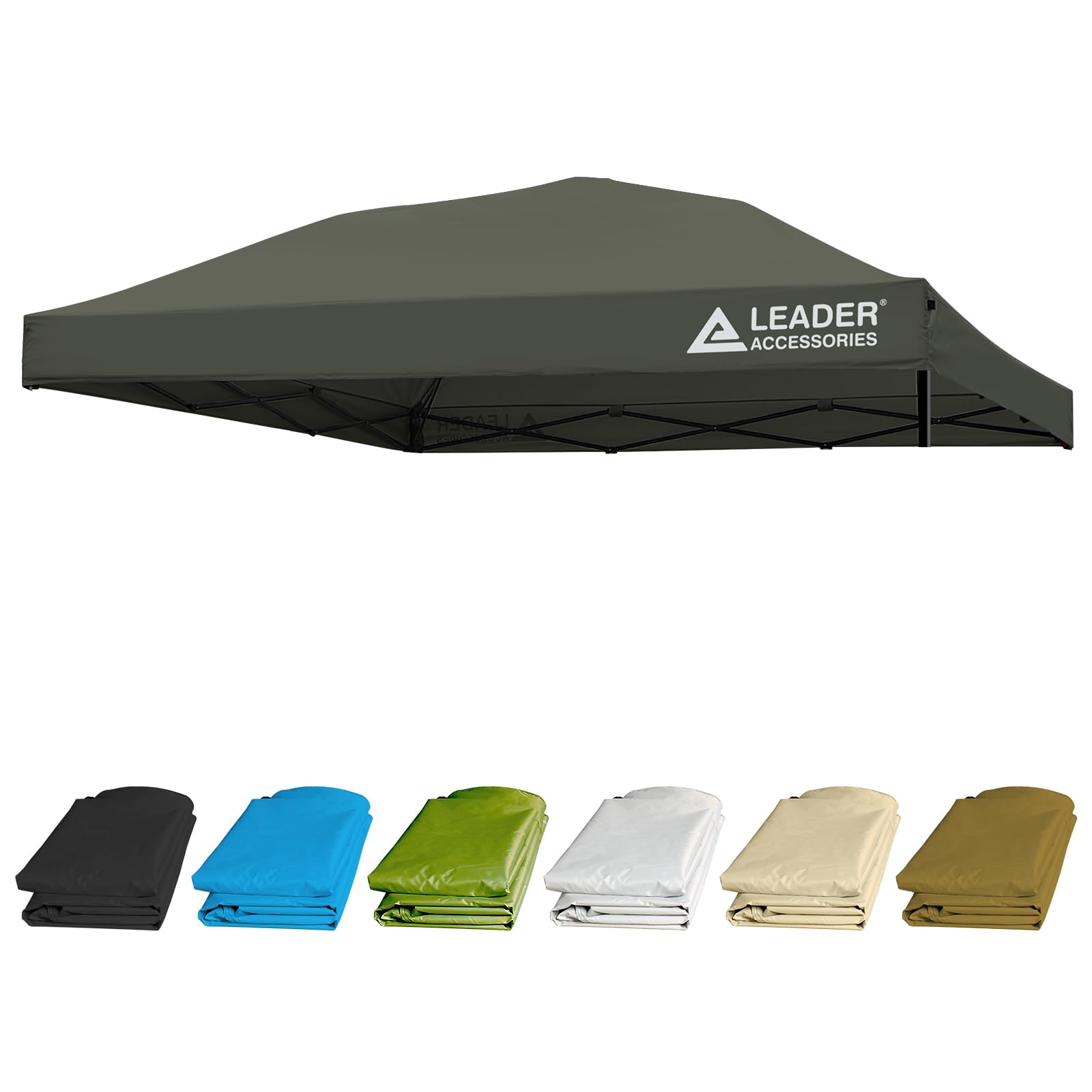 Photo 1 of 10’ X 10’ Straight Leg Pop Up Canopy Replacement Top Cover UPF50+ (Grey)
