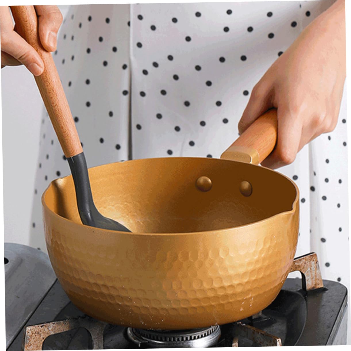 Cooking Pot Pot à Lait Sans Couvercle Poêle à Sauce Pratique Pour Cuisine Et Nourriture Design Élégant