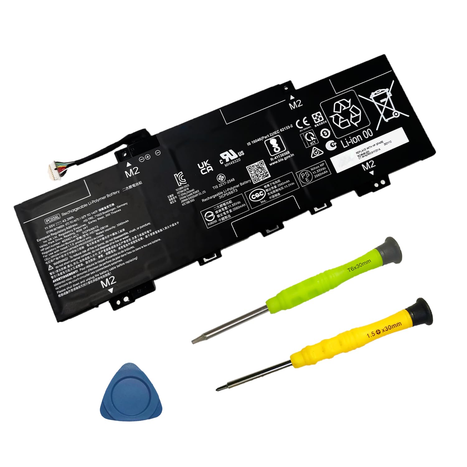 Amazon.com: SUNNEAR PC03XL M24648-005 Battery Compatible with HP