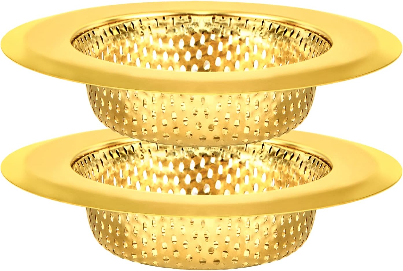 Snailhouse Kitchen Sink Strainer, Stainless Steel, Gold, Set of 2