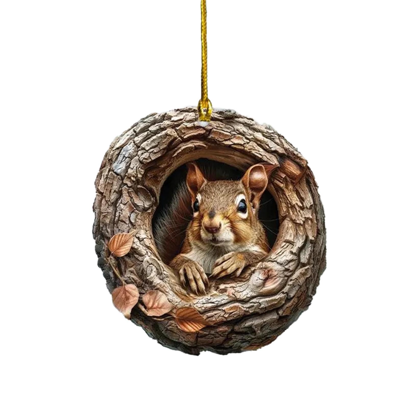 Adornos de Navidad personalizados de animales 2024 para árbol de Navidad al aire libre, decoraciones de Navidad para interiores y familiares, divertidos adornos de Navidad, vintage, occidental,