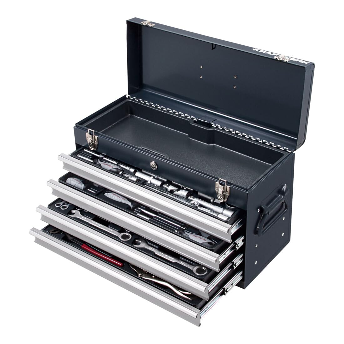 Caja de herramientas Basic-Line, 1/4" + 1/2", 100 pzas.