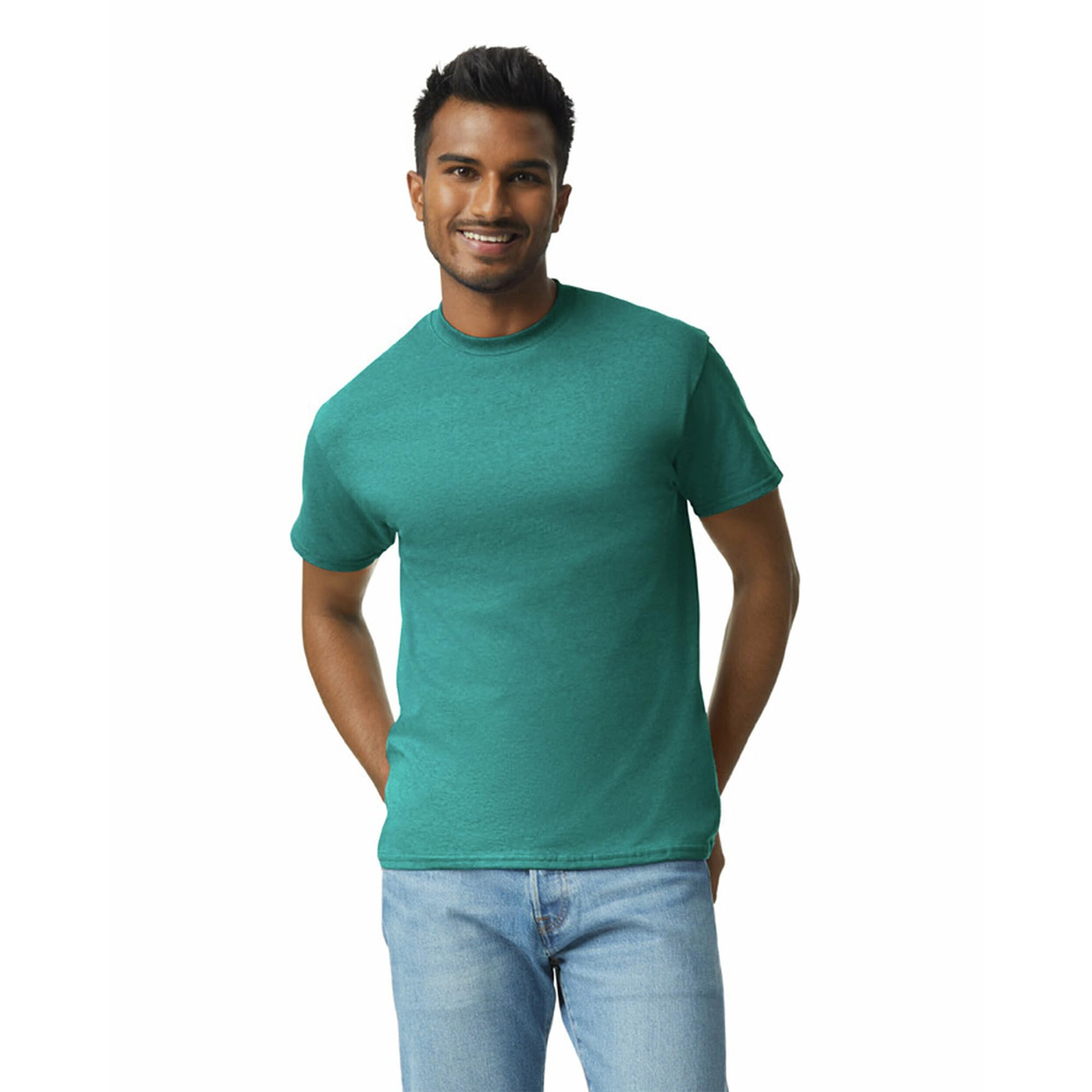 GILDAN Męski T-shirt (2 sztuki), Galapagos Blue, 3XL