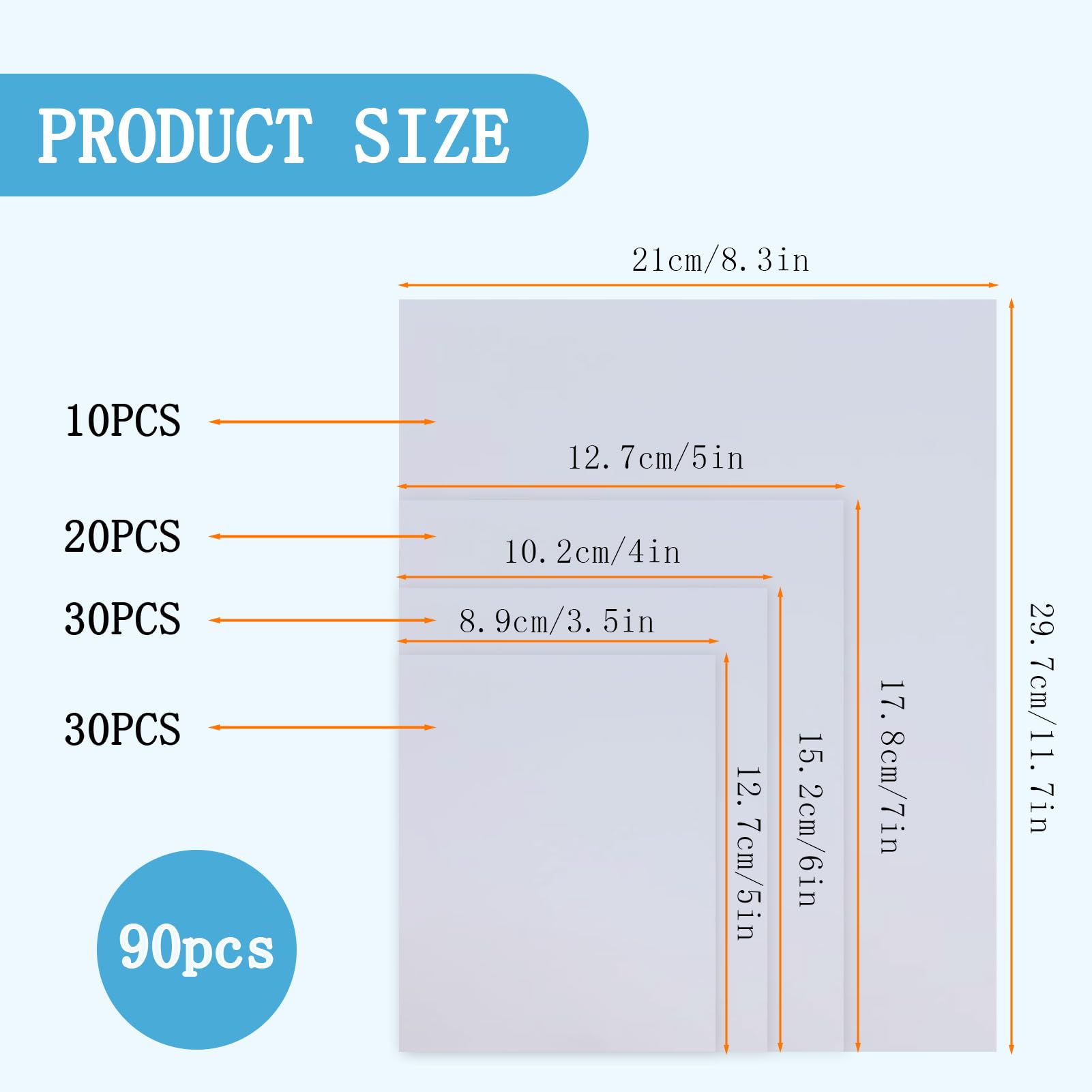 4 Sizes Glossy Photo Paper, Premium High Gloss Photo Paper - Image 2