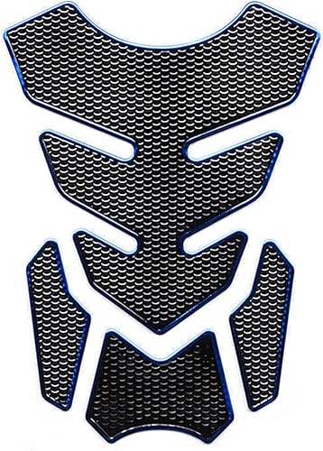 1 juego de calcomanía universal 3D para tanque de combustible de motocicleta, protector adhesivo para tanque de combustible, almohadilla impermeable