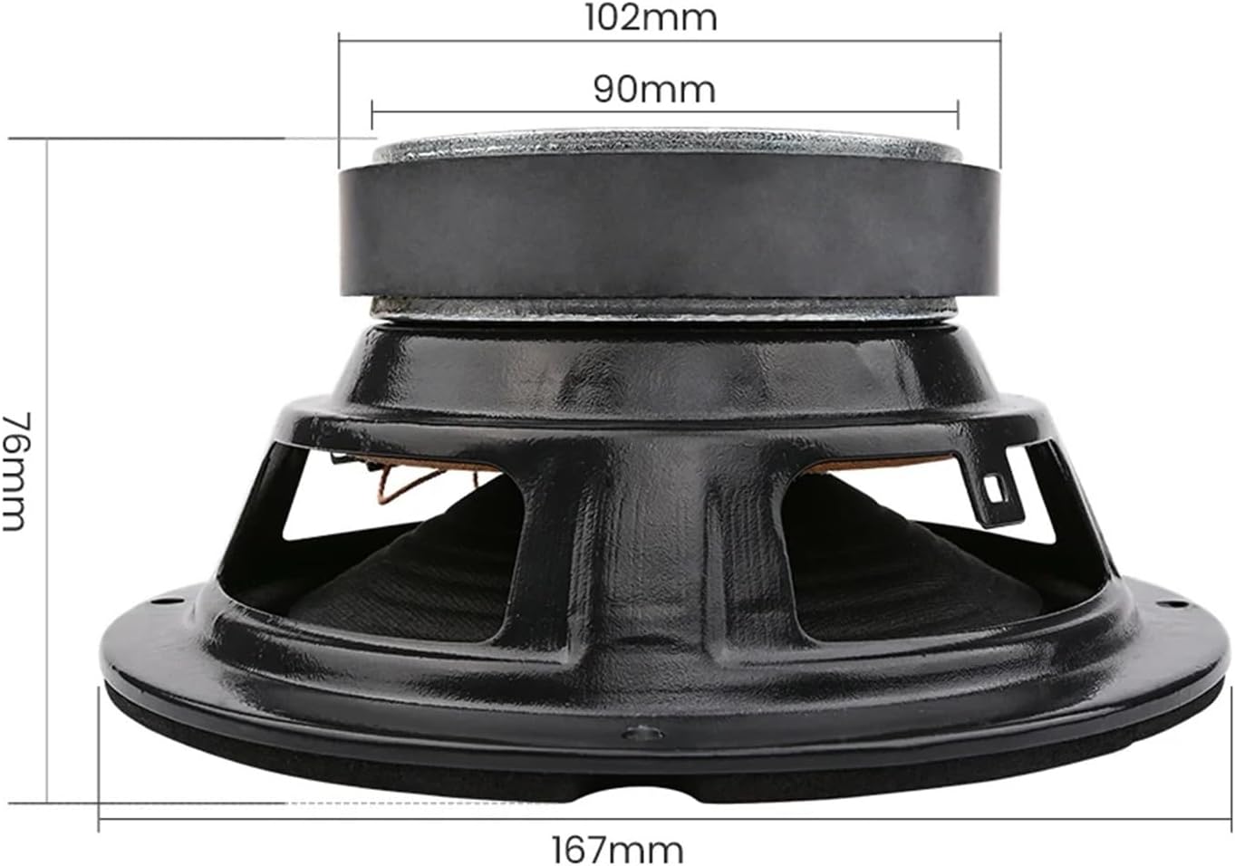 1Pcs 6.5 Inch Subwoofer Speaker 4 8 Ohm 100W Woofer Speaker Audio Sound Loudspeaker Bass for 2.1 Home Theater System(4 Ohm 100W Speaker)