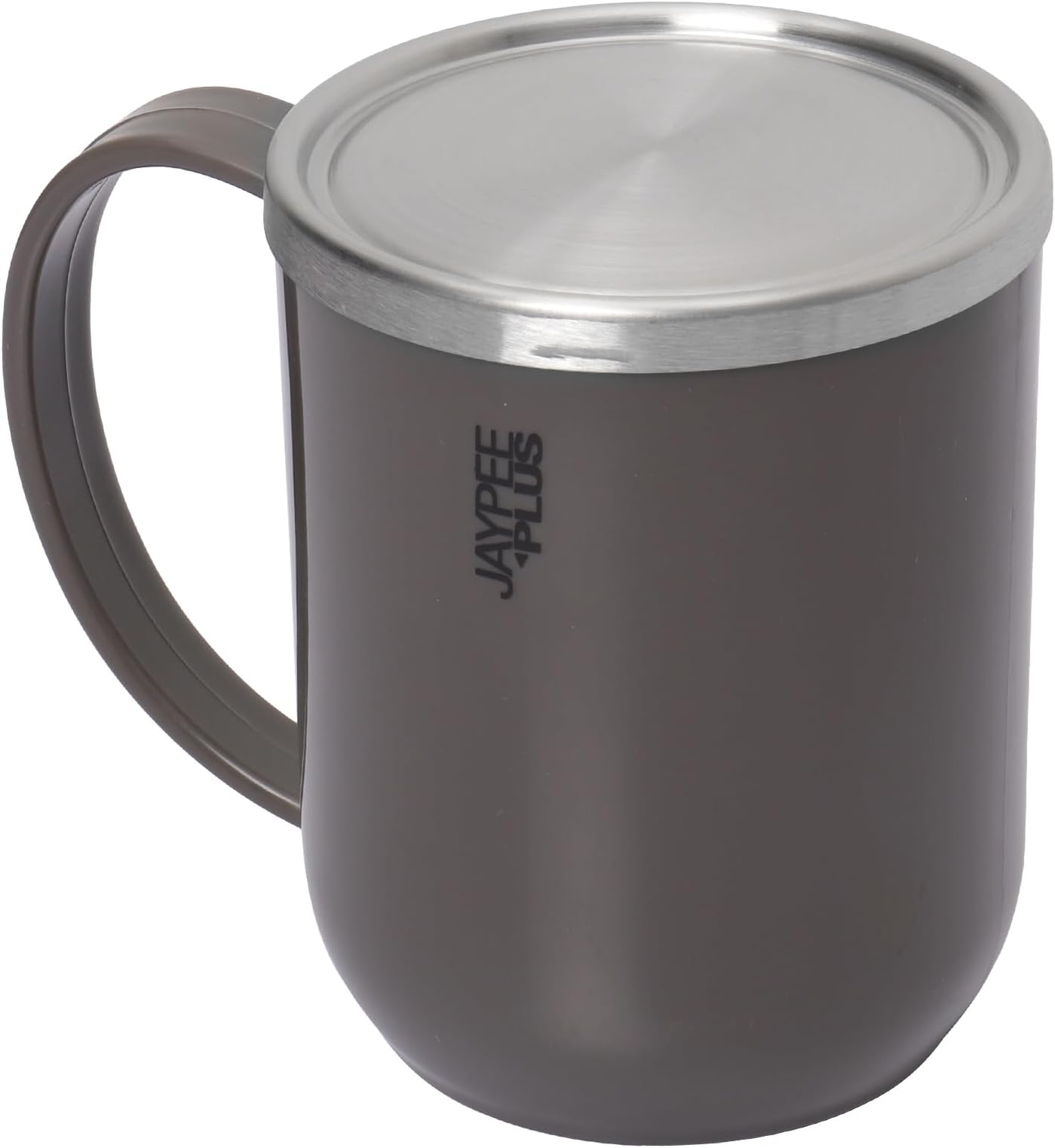 Cupshup Coffee Mug with Lid Stainless Steel Inner & Cover Insulated Tea Cup | BPA Free | Food Grade |Heat Retention|Suitable for Gift, 400 ml, Grey