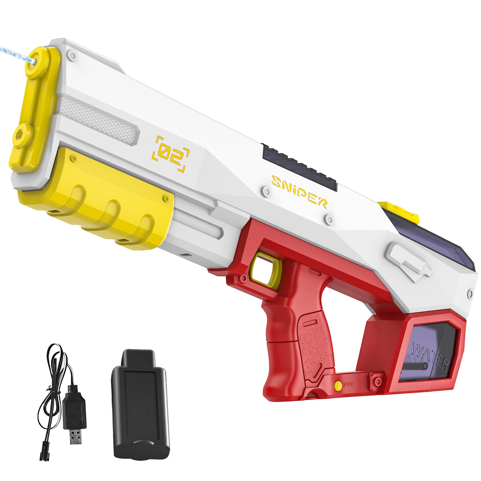 Automatische Wasserpistole 500ml - Großes Wassergewehr Für Sommer Spaß