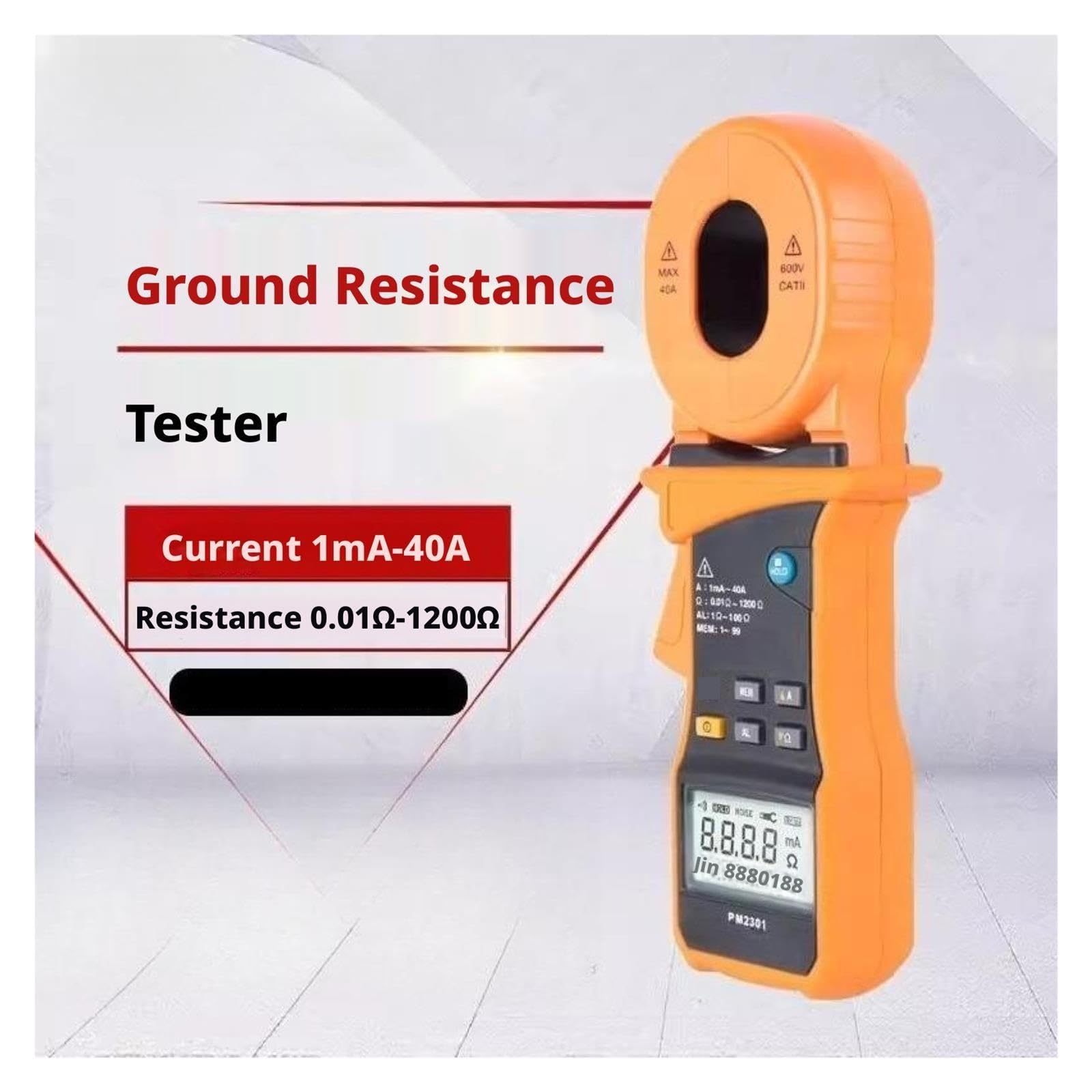 Medidor de Resistencia, ST181 4000 cuentas medidor de pinza digital probador capacitancia resistencia voltaje corriente CA