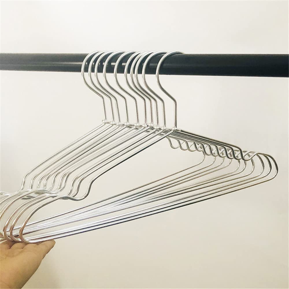 TXGJWRA Coat Hanger Clothes Hangers Aluminum Alloy Drying Racks Seamless Windproof Clothing Hanger Organization Clothes Hanger,Silver-2
