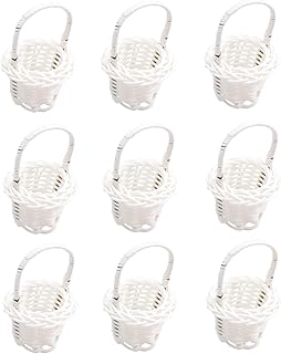 Cabilock 20 Pçs Mini Cesta De Flores Cesta De Flores De Vime Cesta De Vime Vime Cesta De Presente De Páscoa Decoração Para Casa Vaso Suporte Cestas De Flor Menina Mini Cesta Decoração Mini