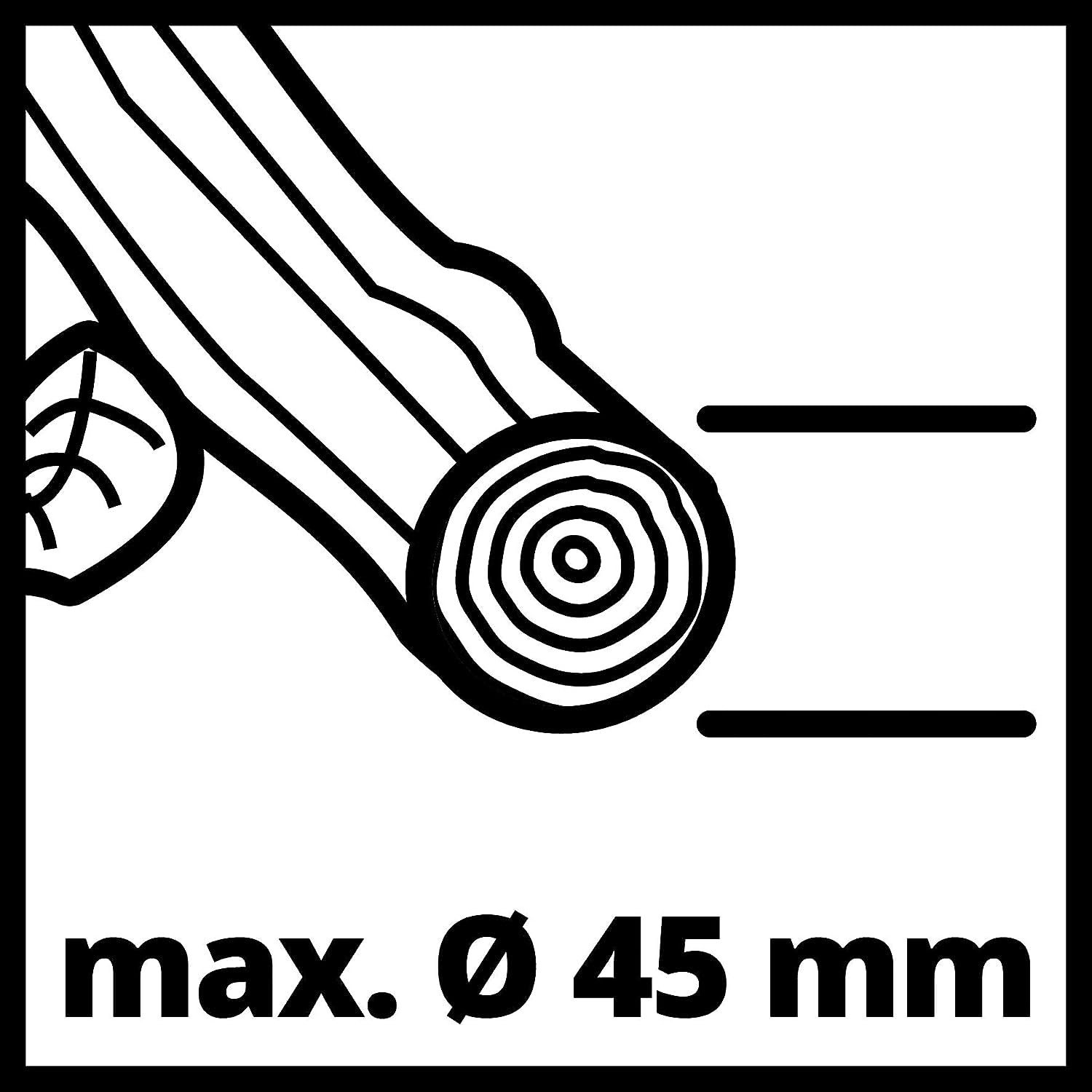 Einhell Broyeur de végétaux silencieux GC-RS 60 CB (2 800 W, cylindre de coupe, bac de 60L, interrupteur de sécurité intégré)