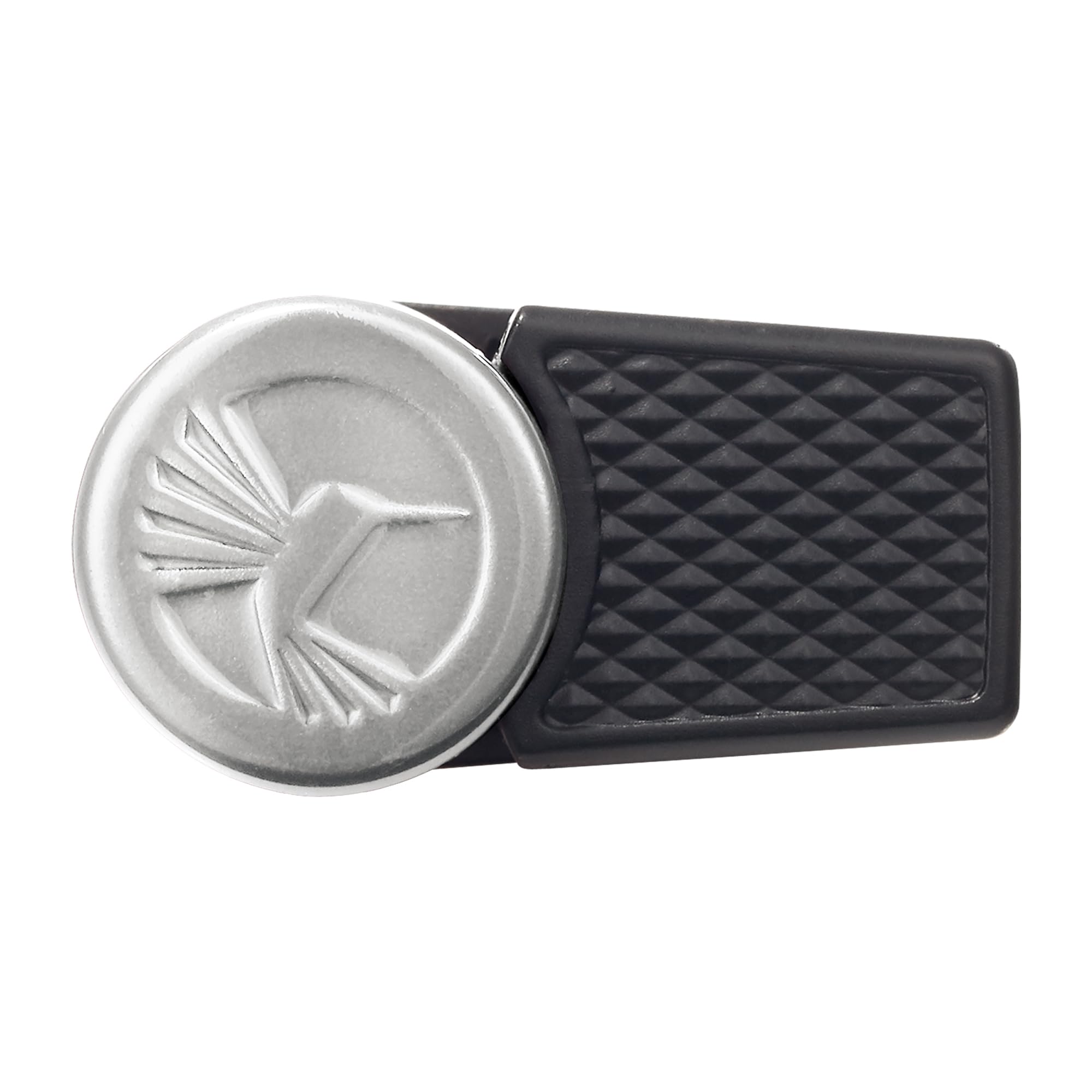 Colibri EVO Accendino angolare a getto singolo a butano, antivento e ricaricabile, facile da usare, con impugnatura Pachmayr, finestra blu carburante e fiamma regolabile, design elegante (argento)