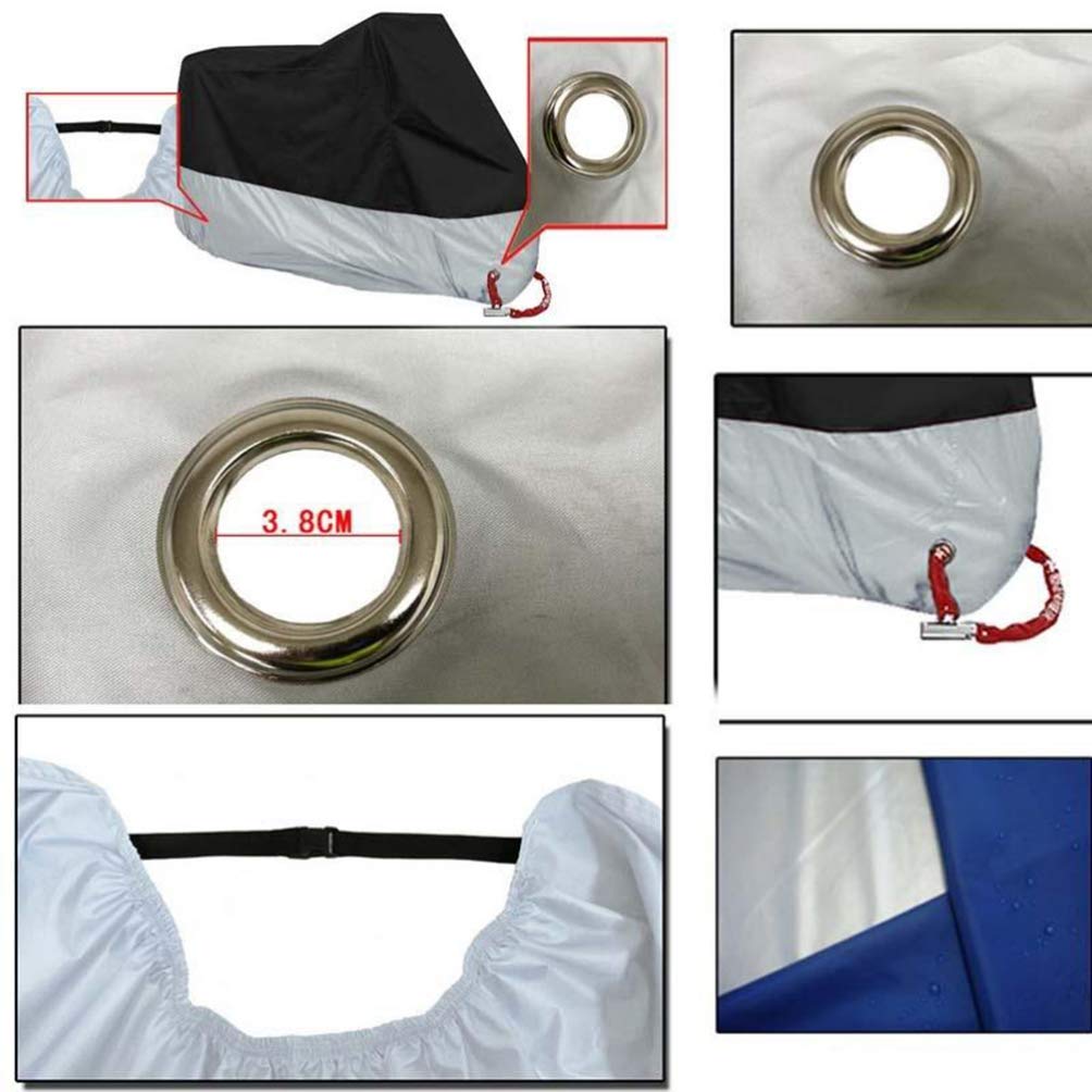 BESPORTBLE Copertura Per Motocicletta e Resistente All Acqua Protettiva Uv e Traspirante Con Borsa Portaoggetti Xxxl Per Esterni e Interni