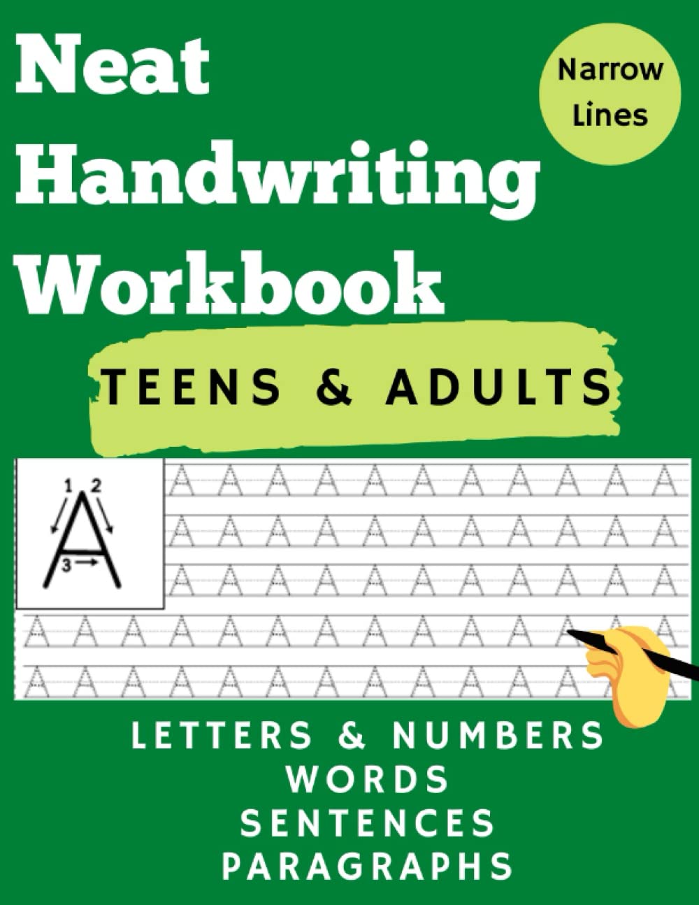 Neat Handwriting Workbook for Adults and Teens : Improve Print Penmanship by Practicing Science Facts in Small Lines Notebook