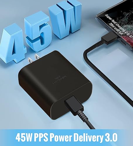 Miniatura 3 de Cargador S22 Ultra de 45 W USB-C de carga súper rápida tipo C cargador de pared para Samsung Galaxy S22 S22 S22 Ultra S21 UltraS21S20 UltraNote