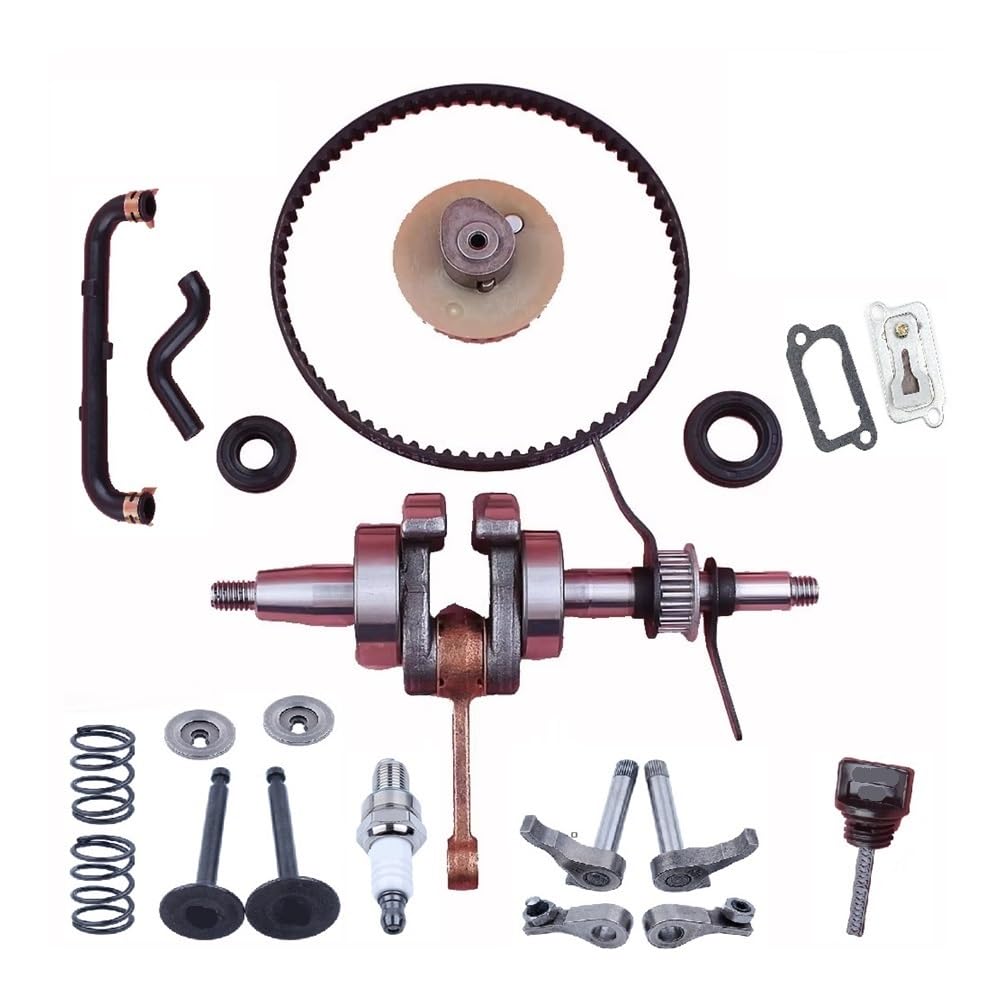 Kit de Correa de distribución de Engranaje de árbol de levas, Brazo de válvula de cigüeñal, Apto for cortacésped Hna GX35 de 4 Tiempos, desbrozadora pequeña 140F(Total Kit)