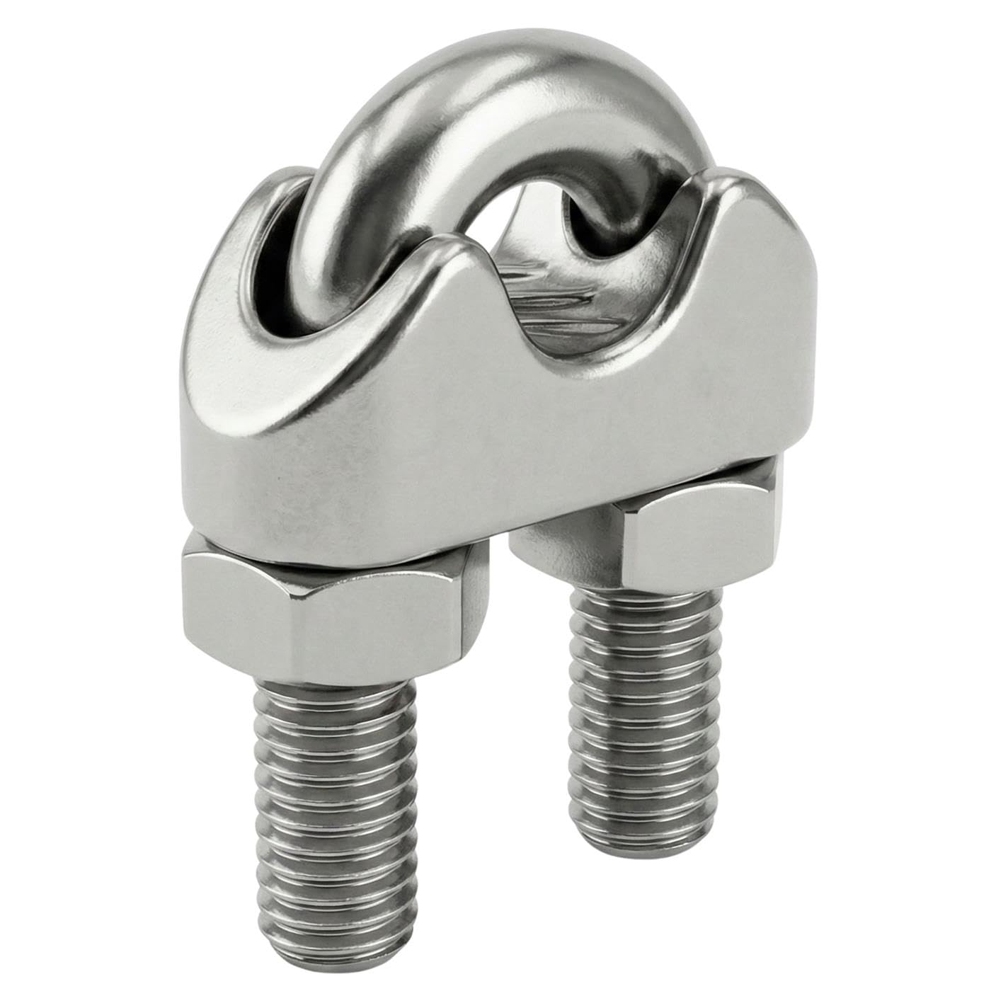20x Morsetto per fune metallica Morsetto a U Acciaio inossidabile V2A 304 24mm Morsetto per fune Morsetto per filo metallico