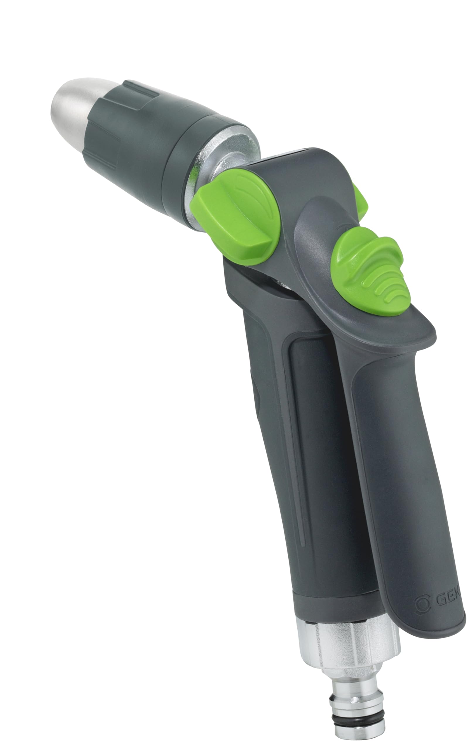 GEKA Plus 46.1006.9 Buse de pulvérisation multiple (réglable en continu, utilisation à une main, verrouillage permanent, antidérapant, embout de tuyau d'arrosage, arrosage de jardin, buse de