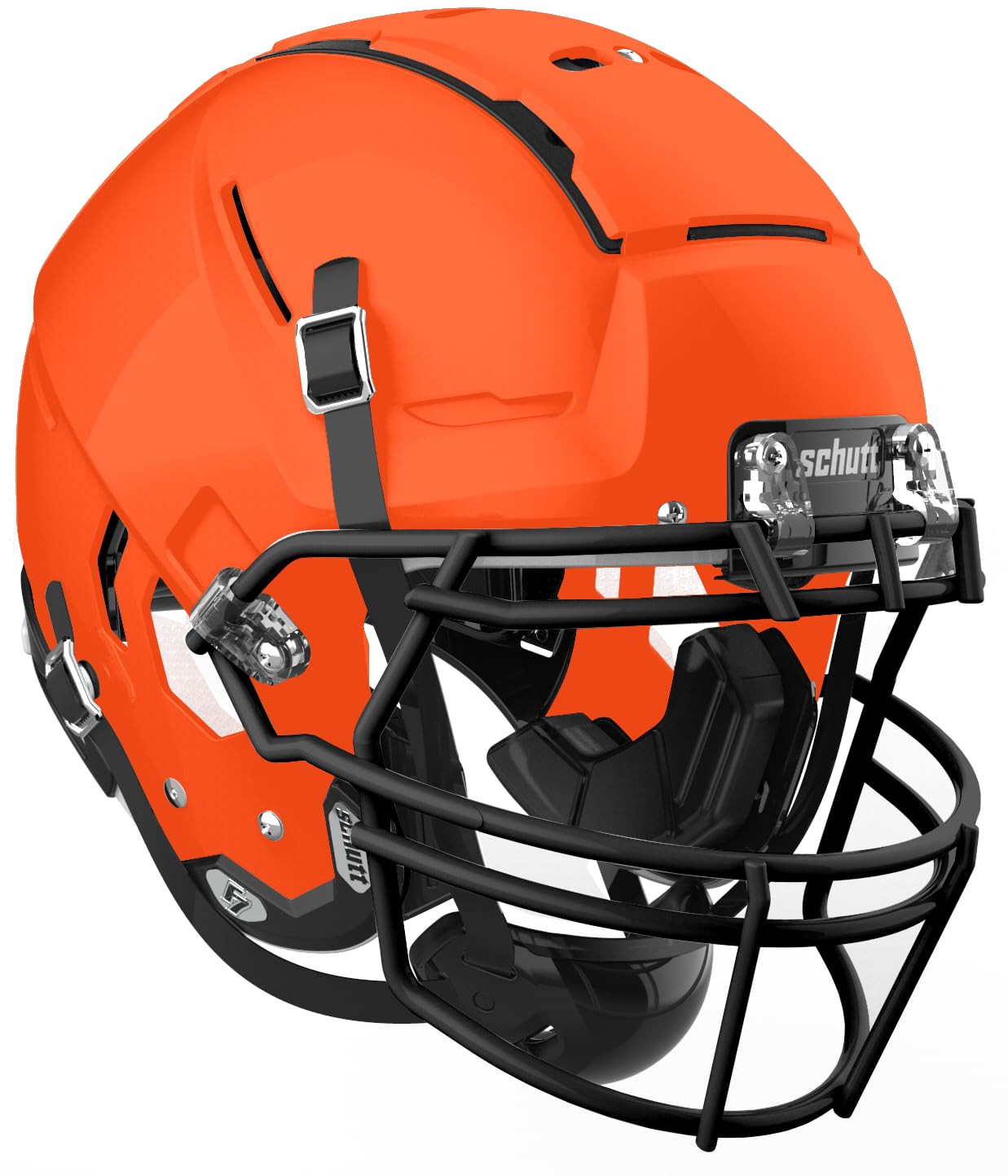 League Outfitters Schutt Adult F7 VTD Football Helmet with Facemask (Burnt Orange, X-Large)