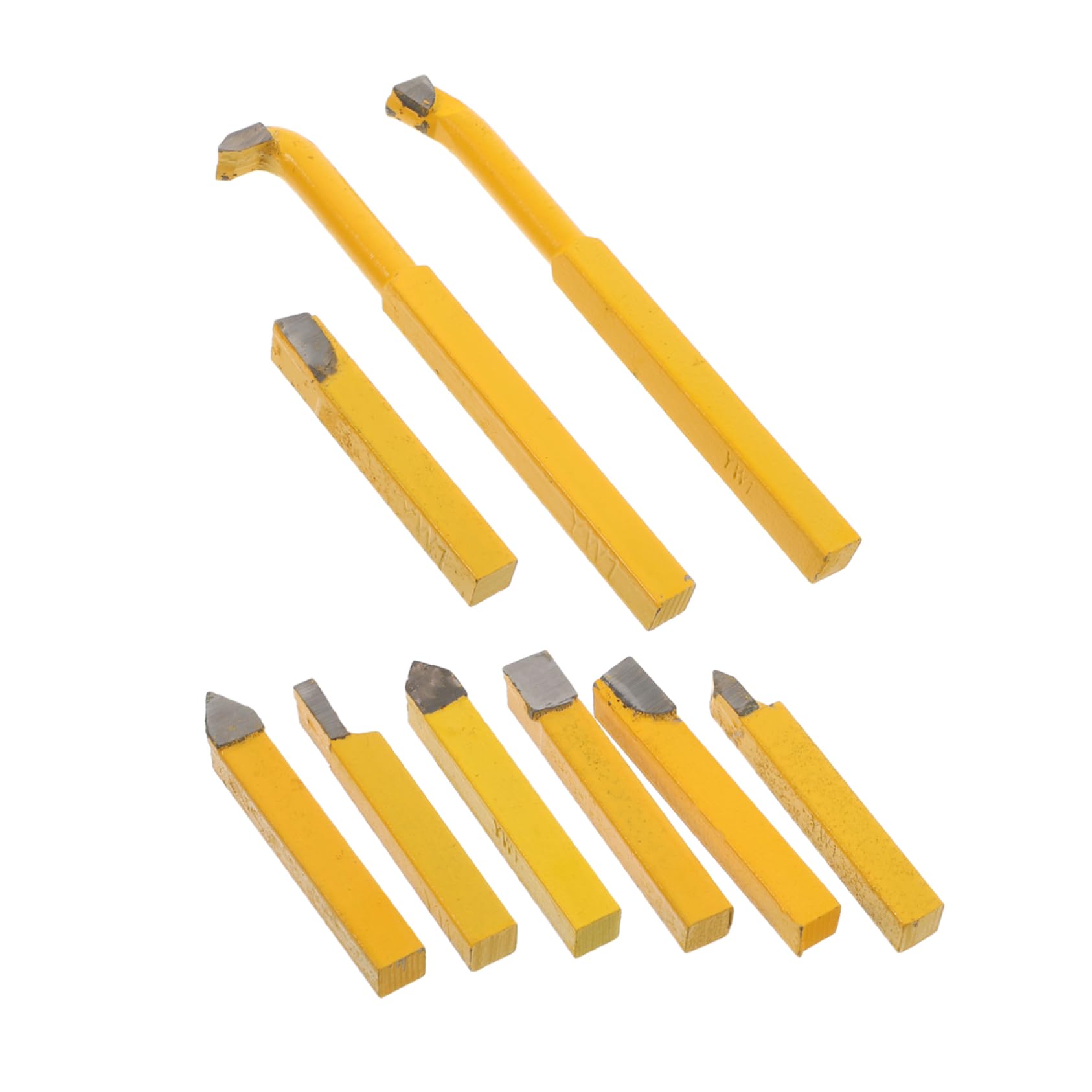 Housoutil Lathe Toolholder 1 Set Carbide Tip Tipped Cutting Tool 8x8mm Mini Lathe Turning Tool Metalworking Accessories