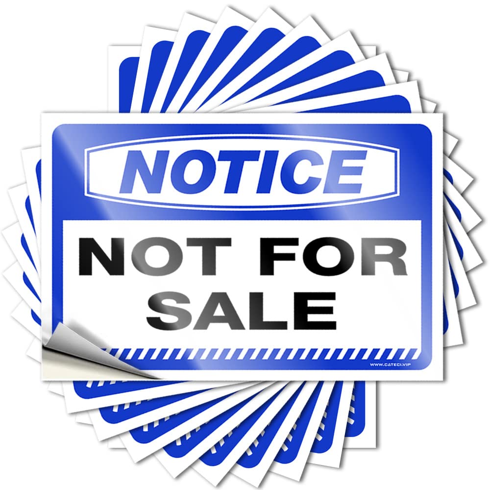 Dsoluuing Girls Tool Decal Notice Not For Sale Stickers 10 Pcs Bar Rules Sign Bumper Stickers (Size : 6X9cm)