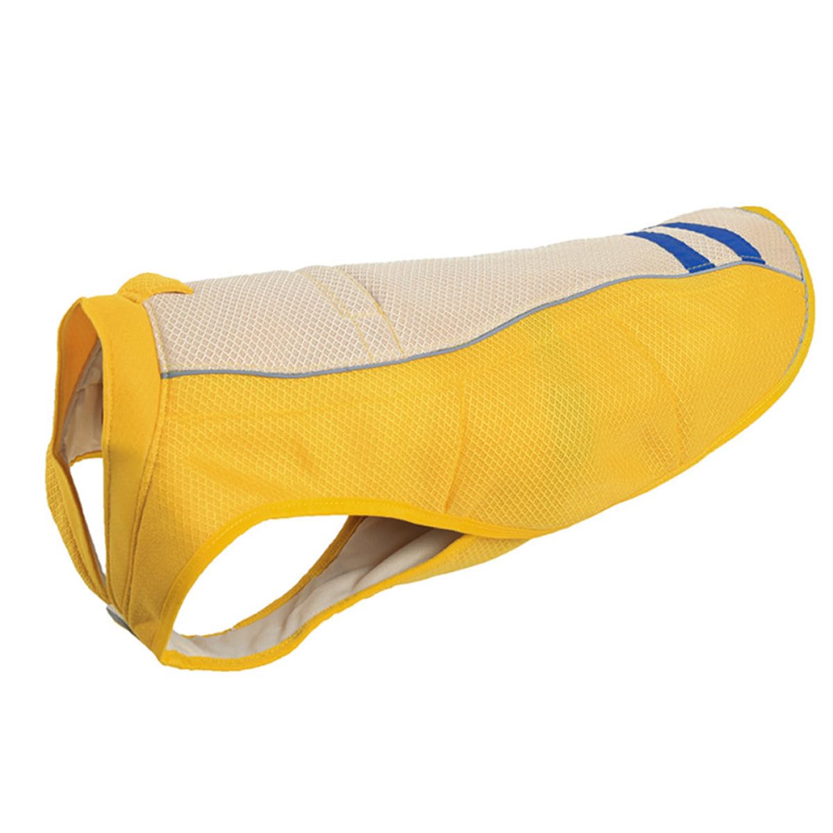 VILLCASE Gilet Rafraîchissant Jaune pour Chien en Polyester, Pratique et Conçu pour Prévenir Le Coup de Chaleur Lors des Fêtes D'été