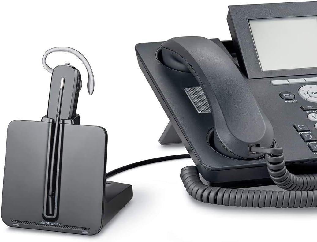 Plantronics-CS540 Convertible Wireless Headset with EHS Cable APP-51, Bundle for Polycom Phone Systems