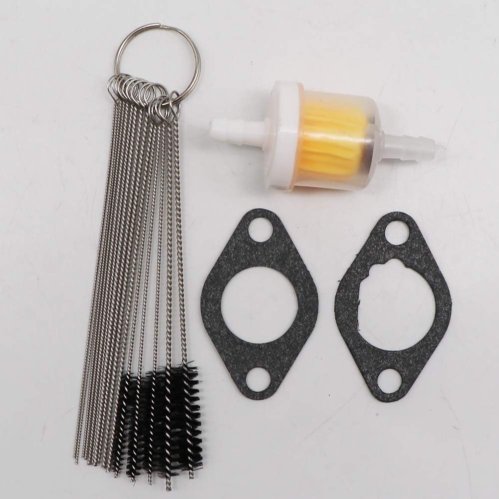KIPA Carburetor For John Deere 6X4 Worksite Gator PC2387 AM122006 with Gaskets Fuel Filter Carbon Dirt Jet Cleaner Tool Kit