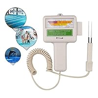 Vista 2 de PC-101 PH CL2 probador de cloro probador de calidad de agua portátil para el hogar piscina spa acuario medidor de pH Monitor de prueba
