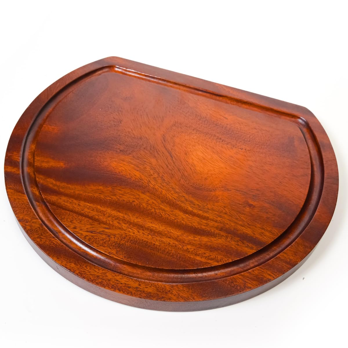 Tokusei Half Moon Lacquered Wood Cutting Board 13.2x11.2in Antibacterial