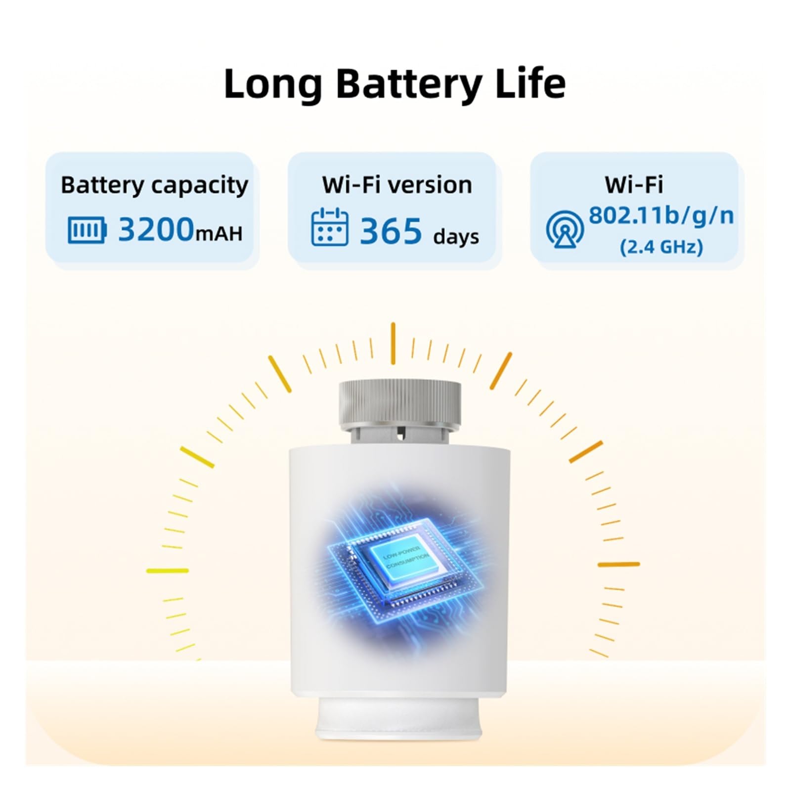 Inteligentny termostat, Inteligentny, programowalny, zdalny regulator temperatury ogrzewania z termostatycznym zaworem WiFi
